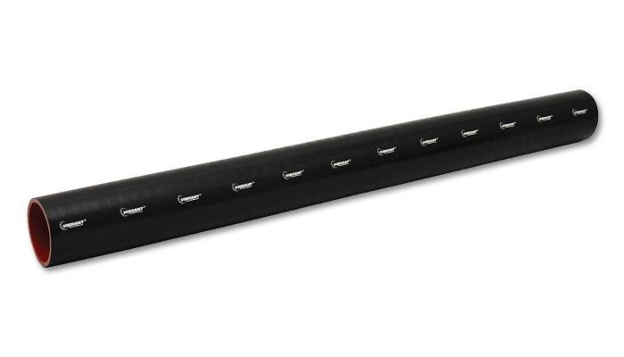 Vibrant 4 Ply Reinforced Silicone Straight Hose Coupling - 1.75in I.D. x 36in long (Black) - BLOX Racing