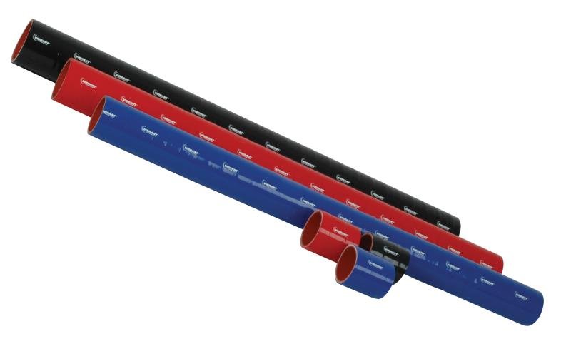 Vibrant 4 Ply Reinforced Silicone Straight Hose Coupling - 2in I.D. x 36in long (BLACK) - BLOX Racing