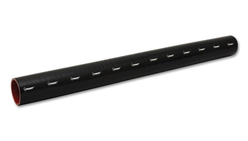 Vibrant 4 Ply Reinforced Silicone Straight Hose Coupling - 2in I.D. x 36in long (BLACK) - BLOX Racing