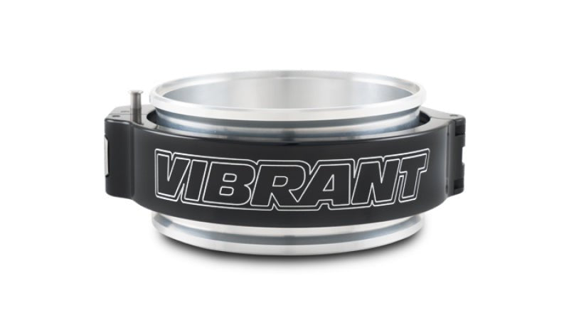 Vibrant 4in O.D. Aluminized HD 2.0 Clamp Assembly - Anodized Black - BLOX Racing