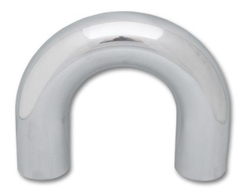 Vibrant 4in O.D. Universal Aluminum Tubing (180 degree Bend) - Polished - BLOX Racing
