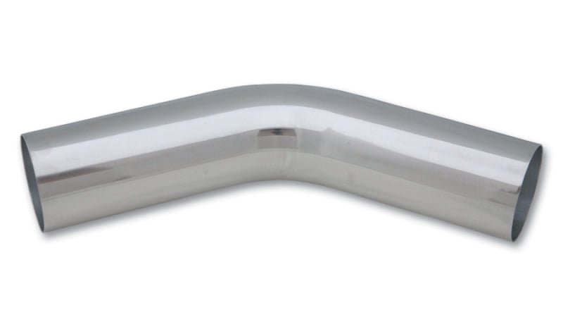 Vibrant 4in O.D. Universal Aluminum Tubing (45 degree bend) - Polished - BLOX Racing