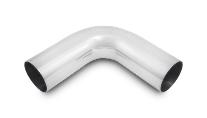 Vibrant 4in O.D. Universal Aluminum Tubing (90 degree bend) - Polished - BLOX Racing
