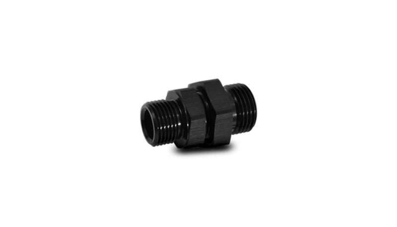 Vibrant - 6 ORB Male to Male Union Adapter - Anodized Black - BLOX Racing