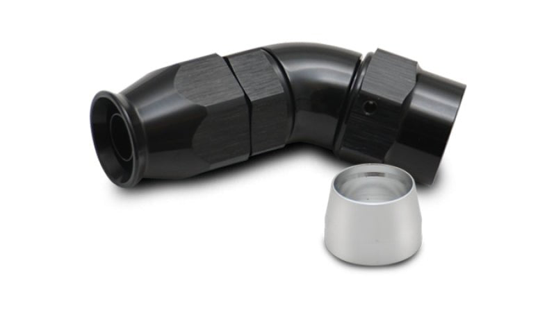 Vibrant - 6AN 45 Degree Elbow Hose End Fitting for PTFE Lined Hose - BLOX Racing