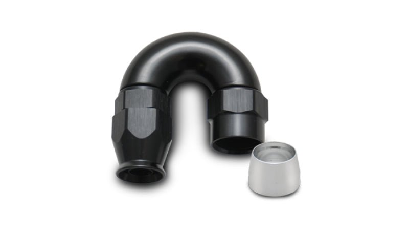 Vibrant - 8AN 180 Degree Elbow Hose End Fitting for PTFE Lined Hose - BLOX Racing