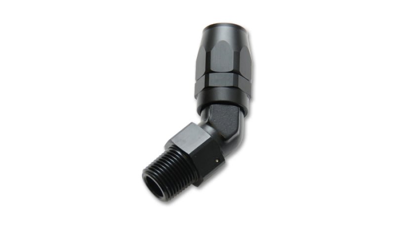 Vibrant - 8AN Male NPT 45Degree Hose End Fitting - 3/8 NPT - BLOX Racing