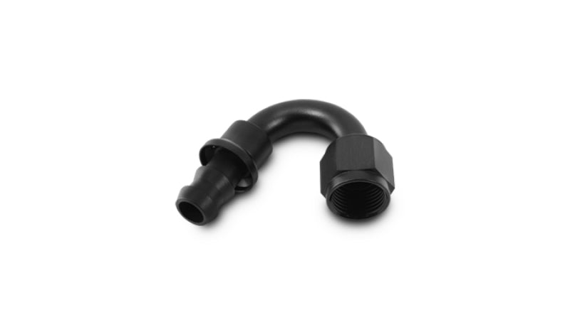 Vibrant - 8AN Push - On 150 Deg Hose End Fitting - Aluminum - BLOX Racing