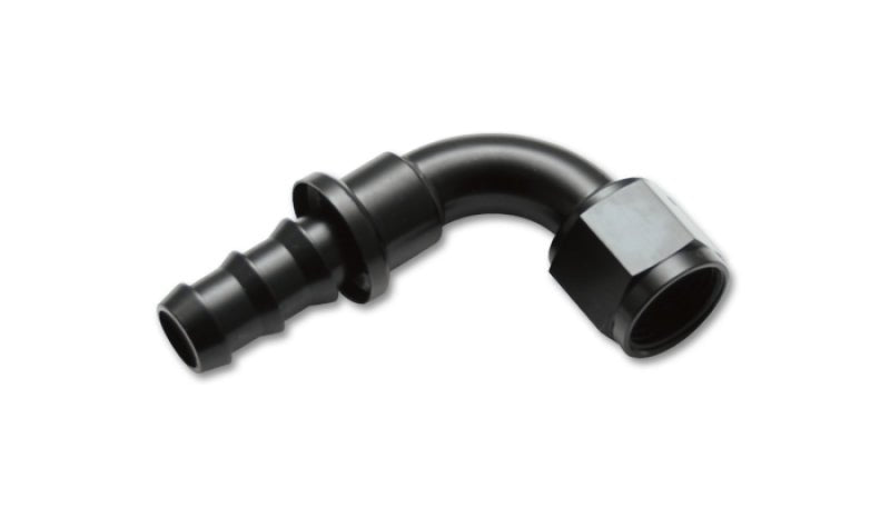 Vibrant - 8AN Push - On 90 Deg Hose End Fitting - Aluminum - BLOX Racing