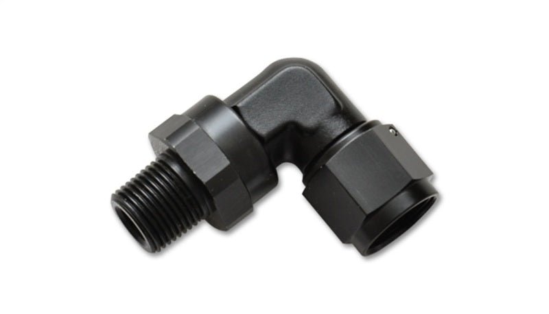 Vibrant - 8AN to 1/4in NPT Female Swivel 90 Degree Adapter Fitting - BLOX Racing