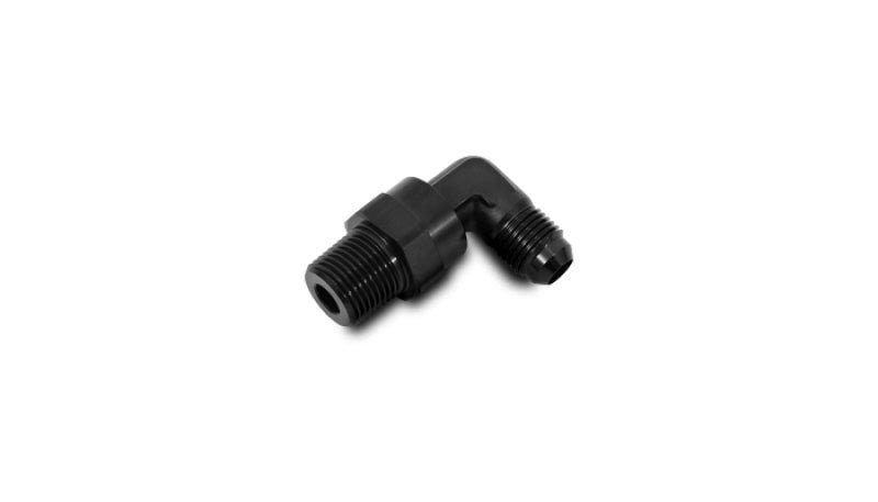 Vibrant - 8AN to 1/4in NPT Male Swivel 90 Degree Adapter Fitting - BLOX Racing