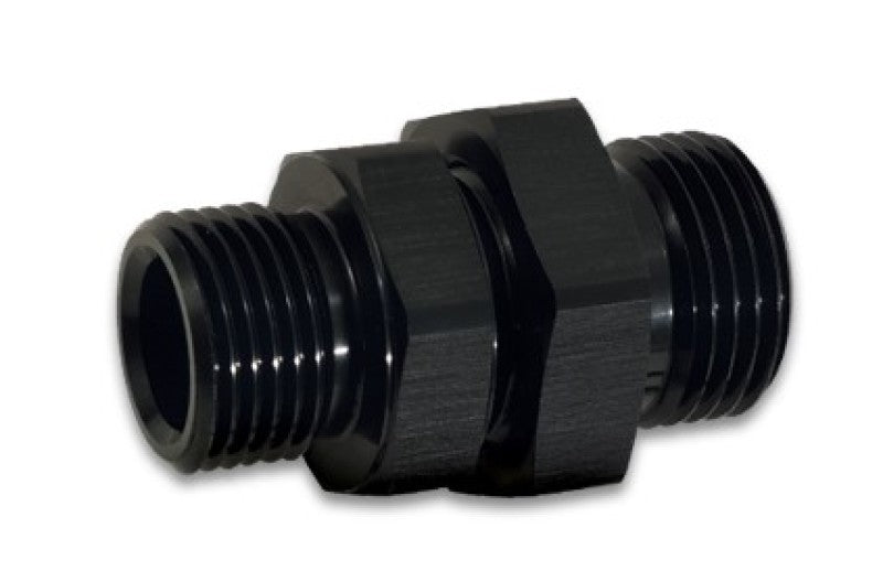 Vibrant - 8AN to - 6AN ORB Male to Male Union Adapter - Anodized Black - BLOX Racing