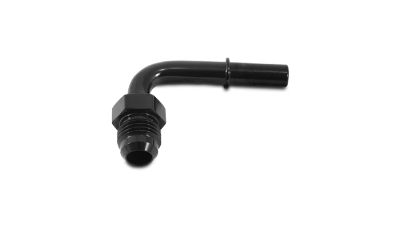 Vibrant 90 Degree Aluminum AN to Male Quick Connect Fitting -6AN - 0.3125in Hose Size - BLOX Racing