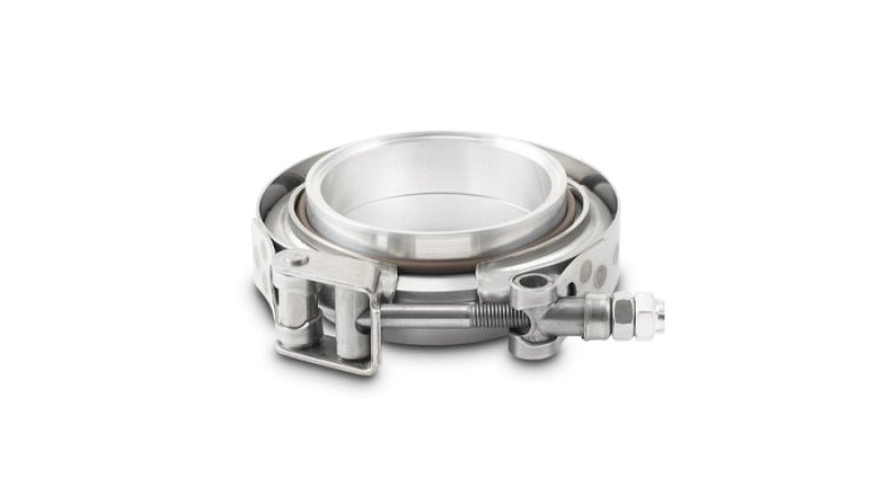 Vibrant AL V - B Flange Assembly 3.5in OD Tubing incl 2 AL V - b flanges 1 SS V - B Clamp 1 Viton O - Ring - BLOX Racing
