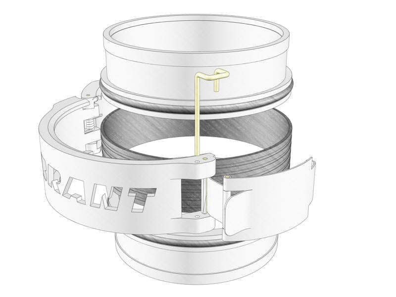 Vibrant Aluminum Weld Ferrules w/ O - Rings for 5in OD Tubing - Sold in Pairs - BLOX Racing