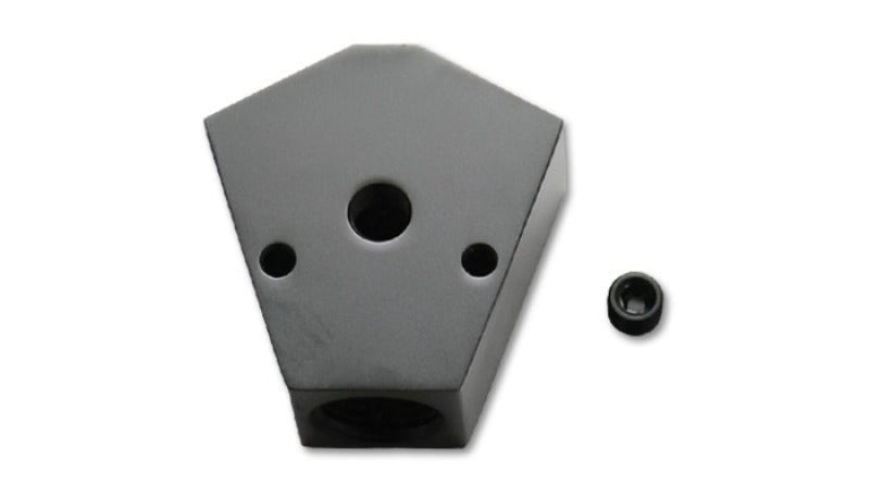 Vibrant Billet Aluminum Y - Block Fitting with 1/8in NPT Port - 3/8in NPT x 3/8in NPT x 3/8in NPT - BLOX Racing