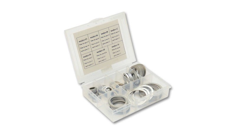 Vibrant Box Set of Crush Washers - 10 of each Size: - 3AN to - 16AN - BLOX Racing