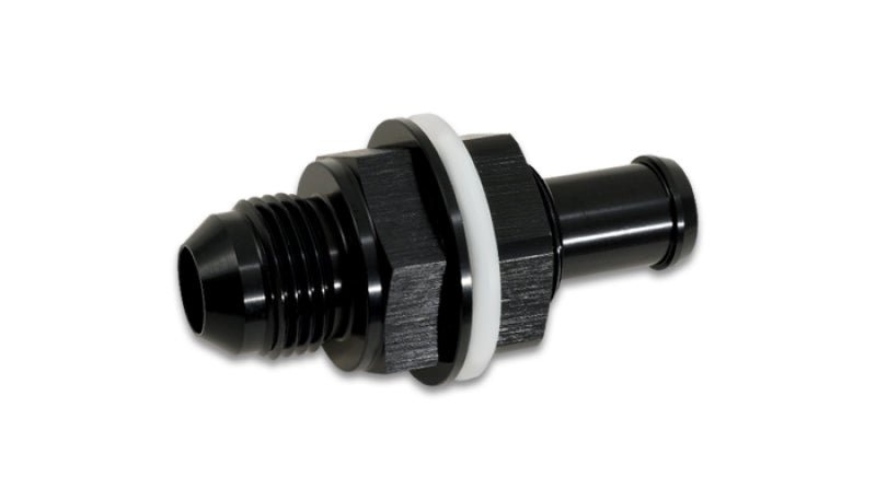 Vibrant Bulkhead Fuel Cell Adapter - 8AN Male Flare x 1/2in Barb - BLOX Racing