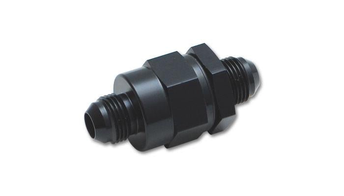 Vibrant Fuel Pump Check Valve - 6AN Male Flare to 12mm x 1.5 Metric - BLOX Racing
