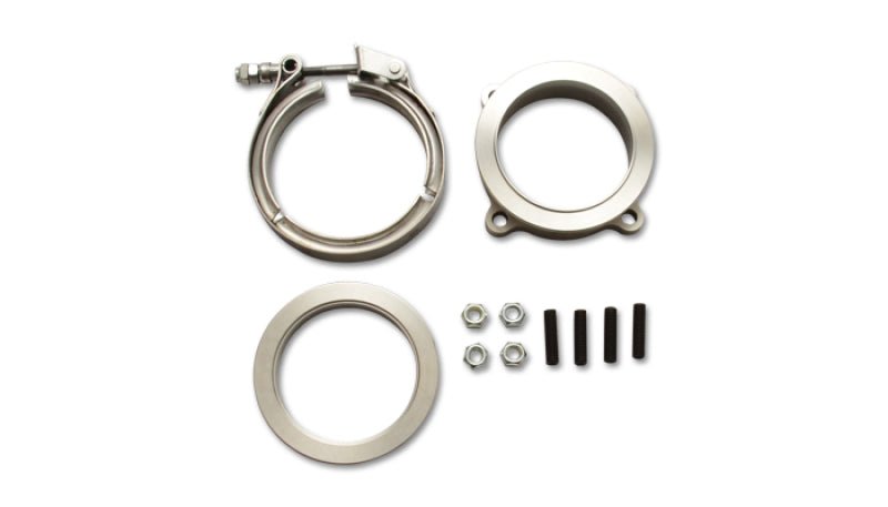 Vibrant GT Series Turbo Adapter 3in 4 Bolt to 3in V - Band Flange w/ V - Band & V - Band Clamp - BLOX Racing
