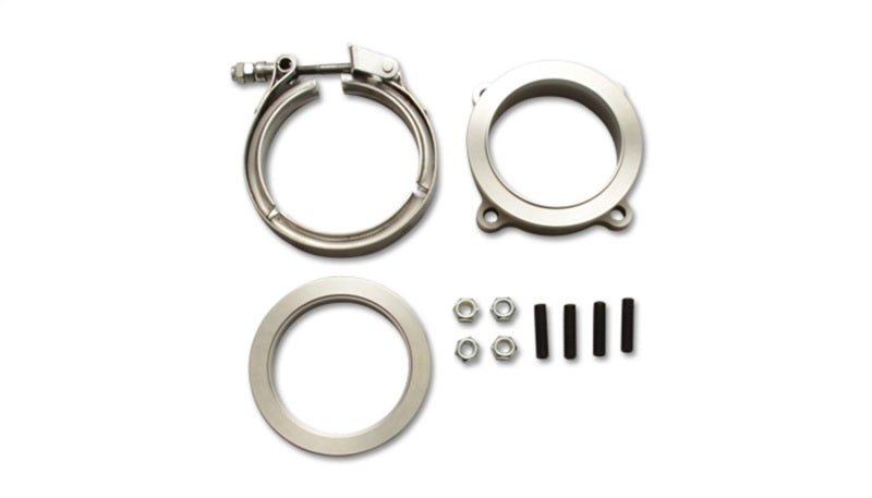 Vibrant GT Series Turbo Adapter 3in 4 Bolt to 3in V - Band Flange w/ V - Band & V - Band Clamp - BLOX Racing