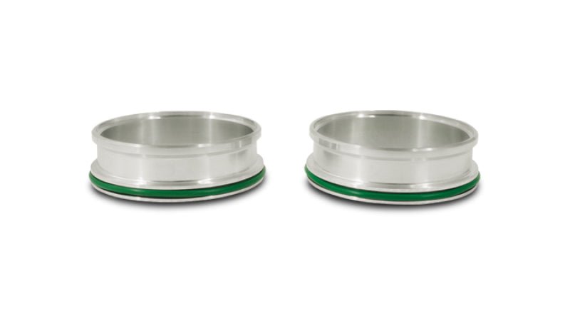 Vibrant HD Aluminum Weld Ferrules w/ O - Rings for 2in OD Tubing - Sold in Pairs - BLOX Racing