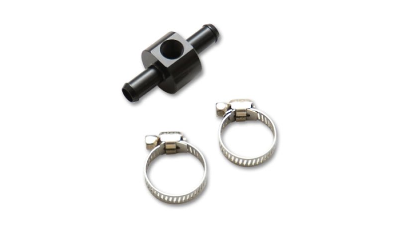 Vibrant Inline Barbed Union for 5/16in ID Hose with 1/8in NPT Port - BLOX Racing