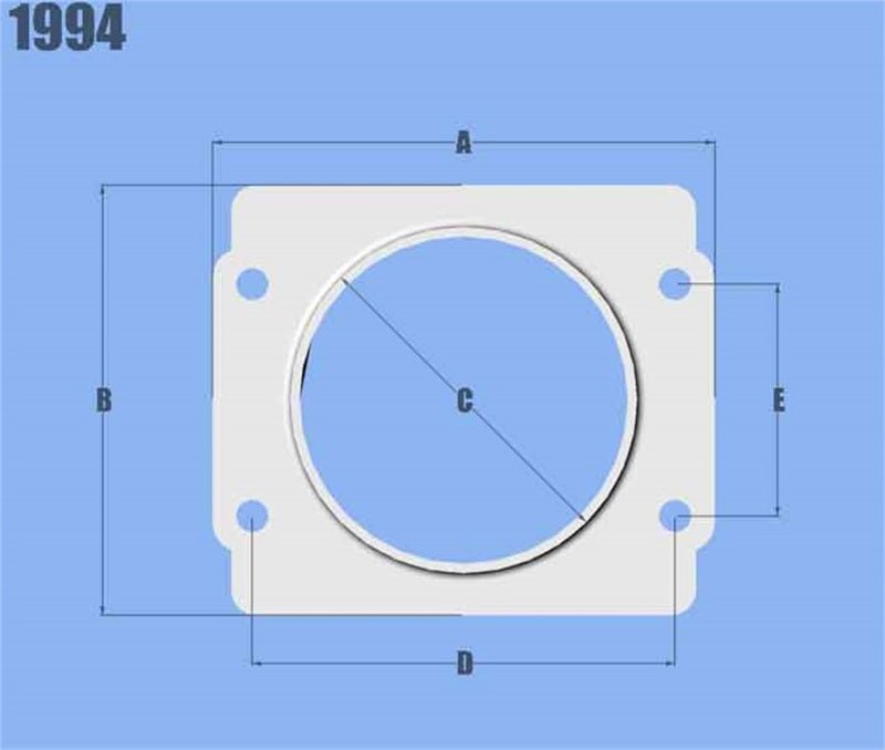 Vibrant MAF Sensor Adapter Plate for Subaru applications use w/ 3in Inlet I.D. filters only - BLOX Racing