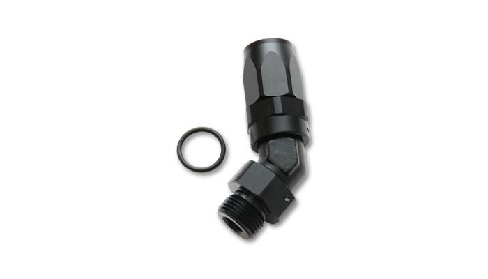 Vibrant Male - 10AN 45 Degree Hose End Fitting - 3/4 - 16 Thread (8) - BLOX Racing