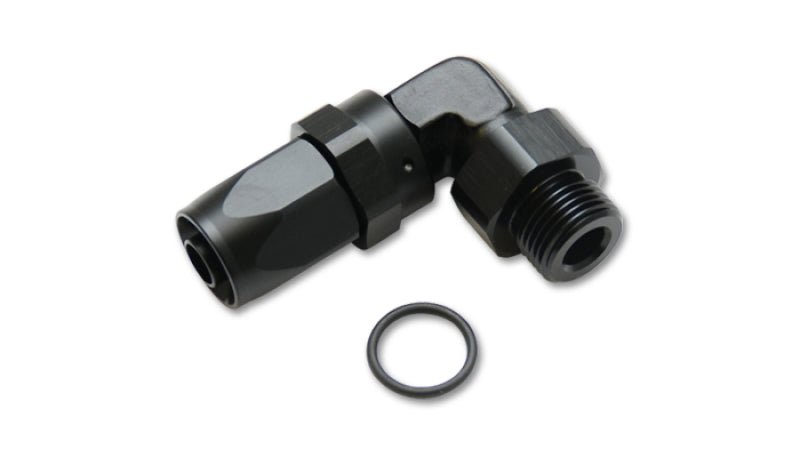 Vibrant Male - 8AN 90 Degree Hose End Fitting - 9/16 - 18 Thread (6) - BLOX Racing