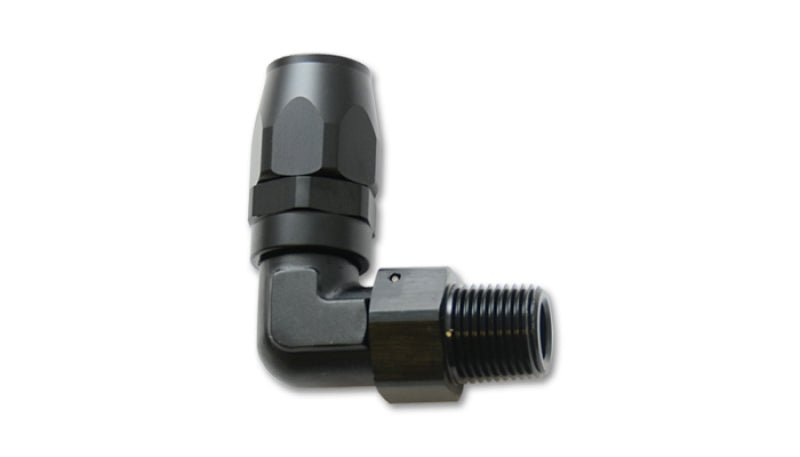 Vibrant Male NPT 90 Degree Hose End Fitting - 10AN - 1/2 NPT - BLOX Racing