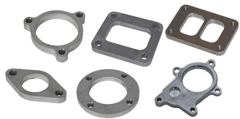 Vibrant Mitsubishi EVO 789 and X Turbo Inlet Flange Mild Steel 1/2in Thick (Drilled Holes) - BLOX Racing