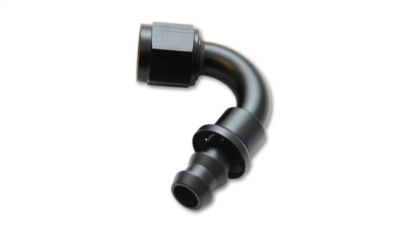 Vibrant Push - On 120 Degree Hose End Elbow Fitting - 6AN - BLOX Racing