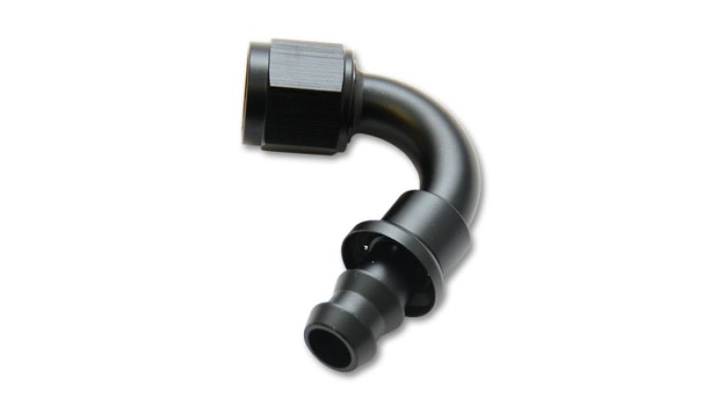 Vibrant Push - On 120 Degree Hose End Elbow Fitting - 8AN - BLOX Racing