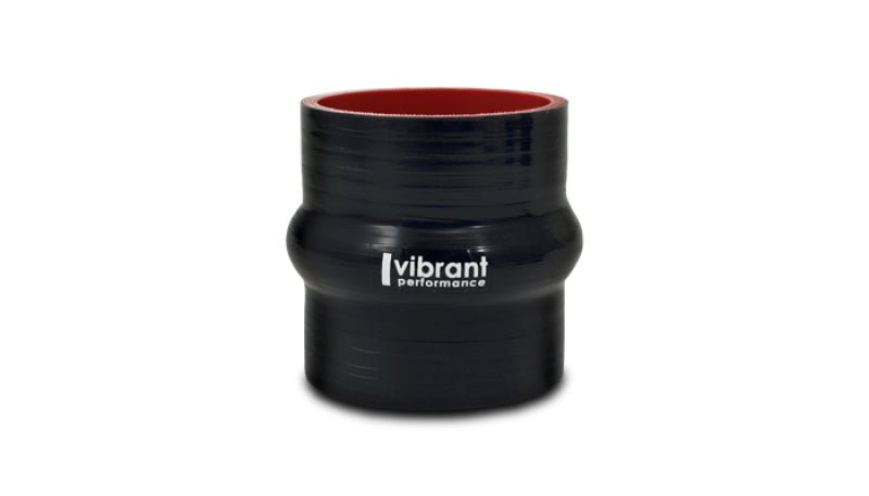 Vibrant Silicone Hump Hose Coupler 2.375in ID x 3.00in Long - Black - BLOX Racing