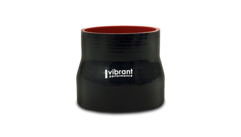Vibrant Silicone Reducer Coupler 1.00in ID x 1.75in ID x 3.00in Long - Black - BLOX Racing