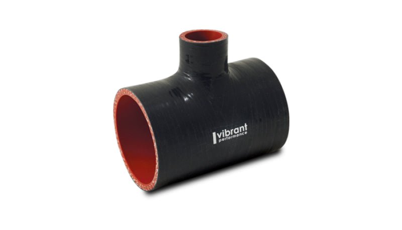 Vibrant Silicone T - Hose Coupler Hose ID 3in Overall Length 4in Branch ID 1.50in - BLOX Racing