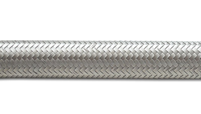 Vibrant SS Braided Flex Hose - 10 AN 0.56in ID (50 foot roll) - BLOX Racing