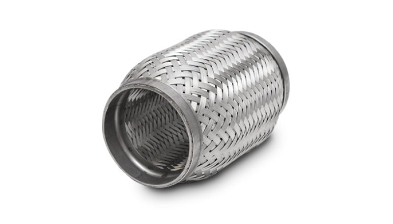 Vibrant SS Flex Coupling with Inner Braid Liner 1.5in inlet/outlet x 6in flex length - BLOX Racing