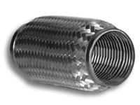 Vibrant SS Flex Coupling with Inner Braid Liner 1.5in inlet/outlet x 6in flex length - BLOX Racing