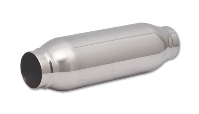 Vibrant SS Resonator (Standard Design) 2.25in inlet/outlet x 12in long - BLOX Racing