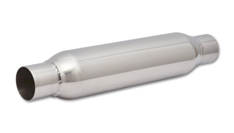 Vibrant SS Resonator (Standard Design) 2.25in inlet/outlet x 18in long - BLOX Racing