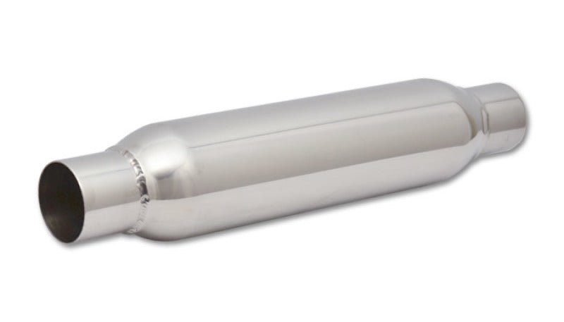 Vibrant SS Resonator (Standard Design) 2.25in inlet/outlet x 18in long - BLOX Racing