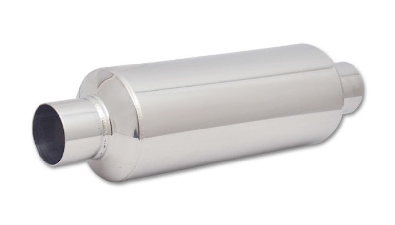 Vibrant SS Resonator (Standard Design) 2.5in inlet/outlet x 18in long w/ 5in OD resonator body - BLOX Racing