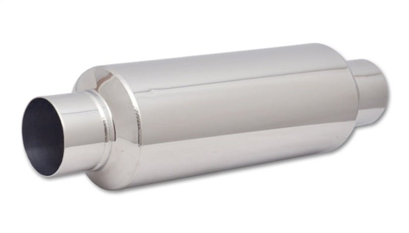 Vibrant SS Resonator (Standard Design) 3in inlet/outlet x 18in long w/ 5in OD resonator body - BLOX Racing
