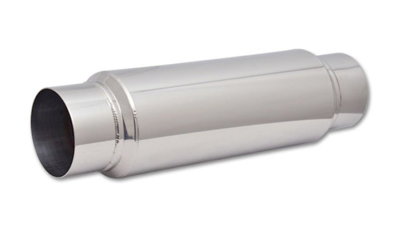 Vibrant SS Resonator (Standard Design) 4in inlet/outlet x 18in long w/5in OD resonator body - BLOX Racing