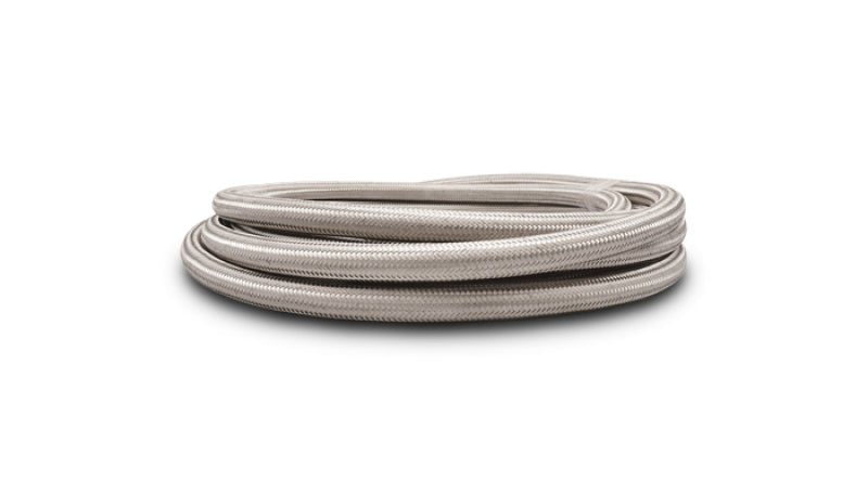 Vibrant Stainless Steel Braided Flex Hose w/PTFE Liner AN - 3 (10ft Roll) - BLOX Racing