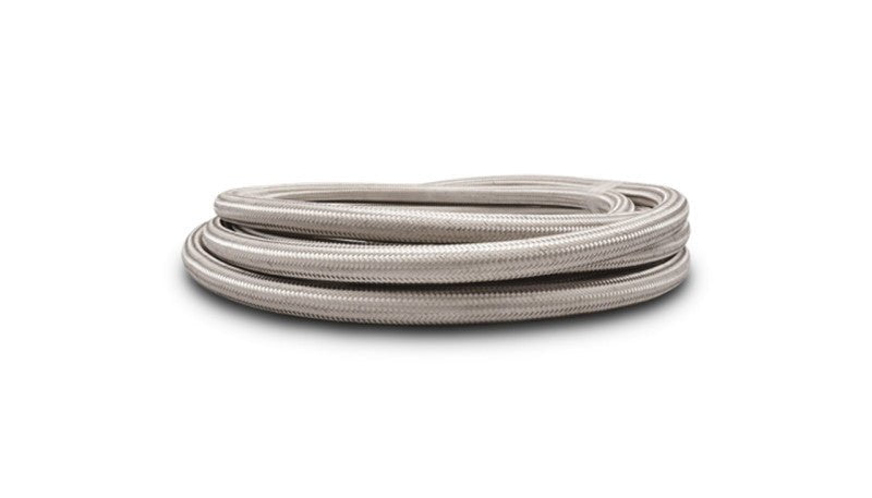 Vibrant Stainless Steel Braided Flex Hose w/PTFE Liner AN -3 (20ft Roll) - BLOX Racing