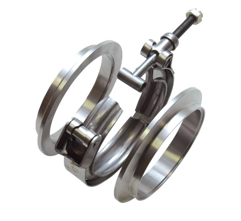 Vibrant Stainless Steel V - Band Flange for 2.75in O.D. Tubing - Female - BLOX Racing