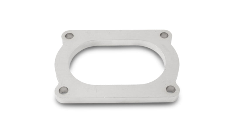 Vibrant T304 SS 4 Bolt Flange for 3.5in O.D. Oval tubing - BLOX Racing